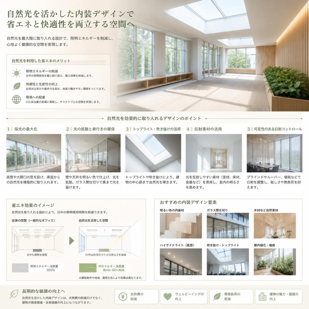4. 内装デザインの工夫がもたらす省エネ効果