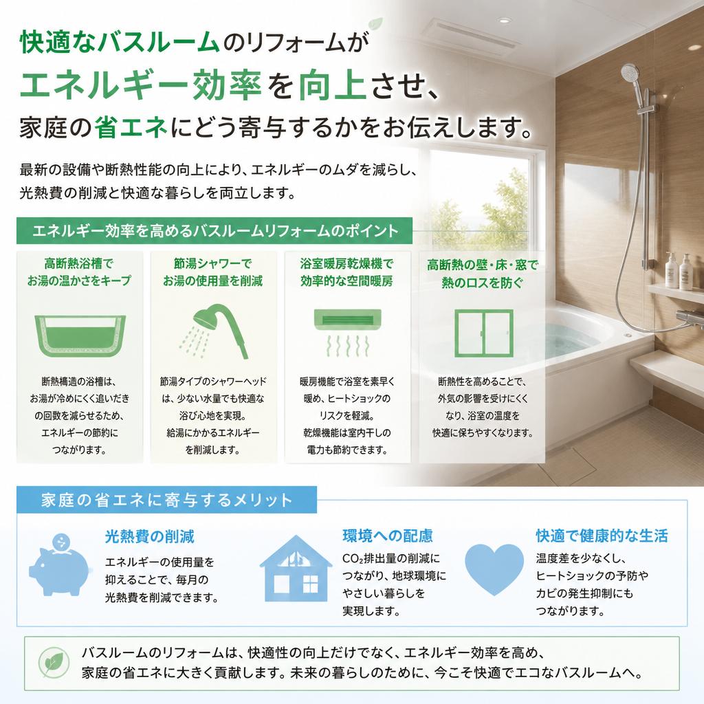 5. バスルームリフォームで実現する快適ライフ