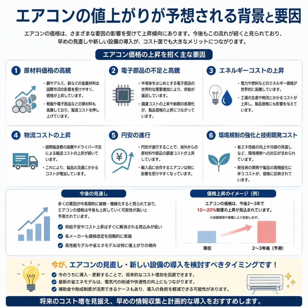 エアコンの価格動向とその理由