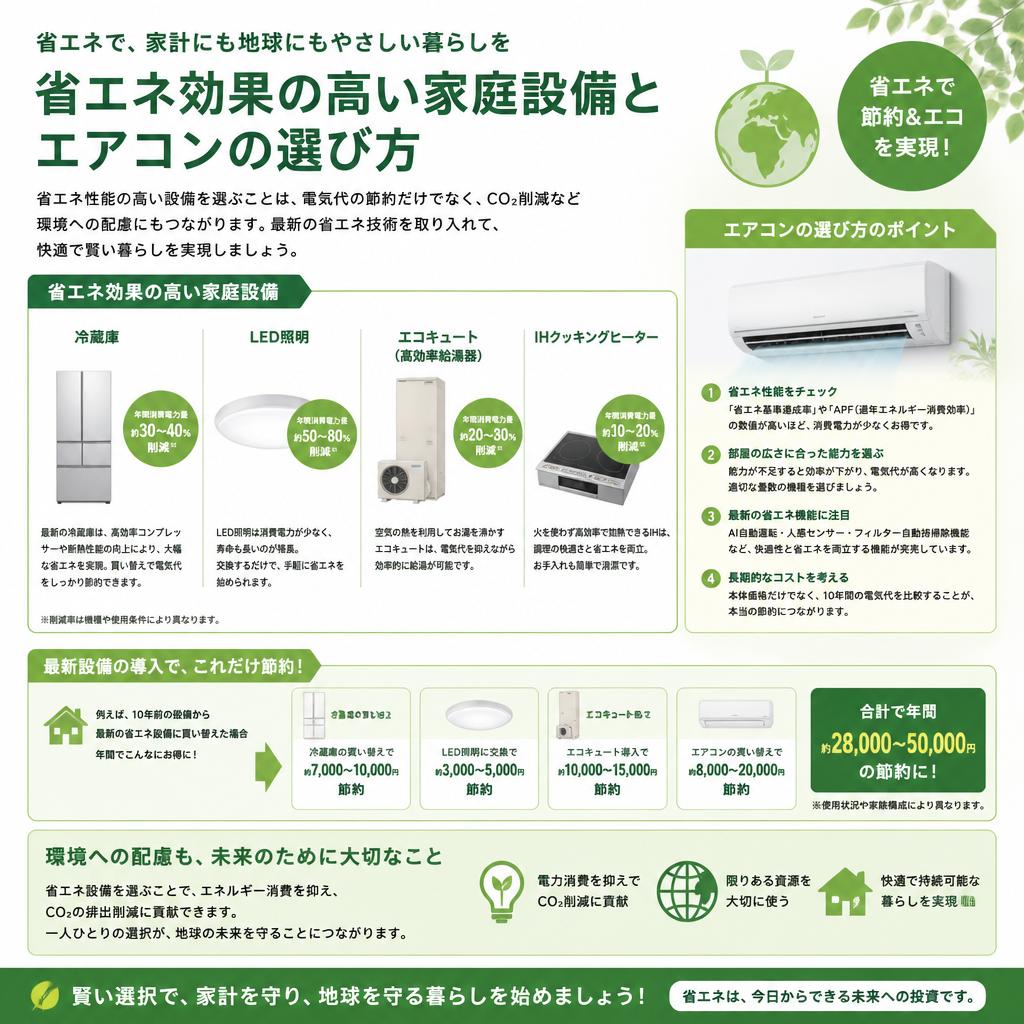 省エネを追求した家庭設備の選び方