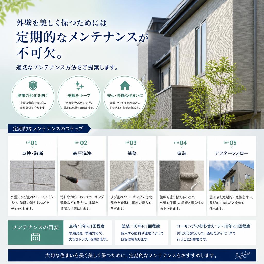 美観保持のためのメンテナンス提案