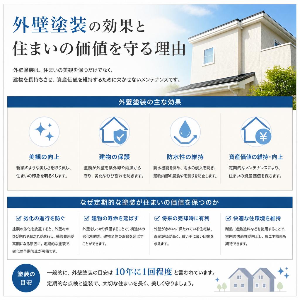 外壁塗装のメリット