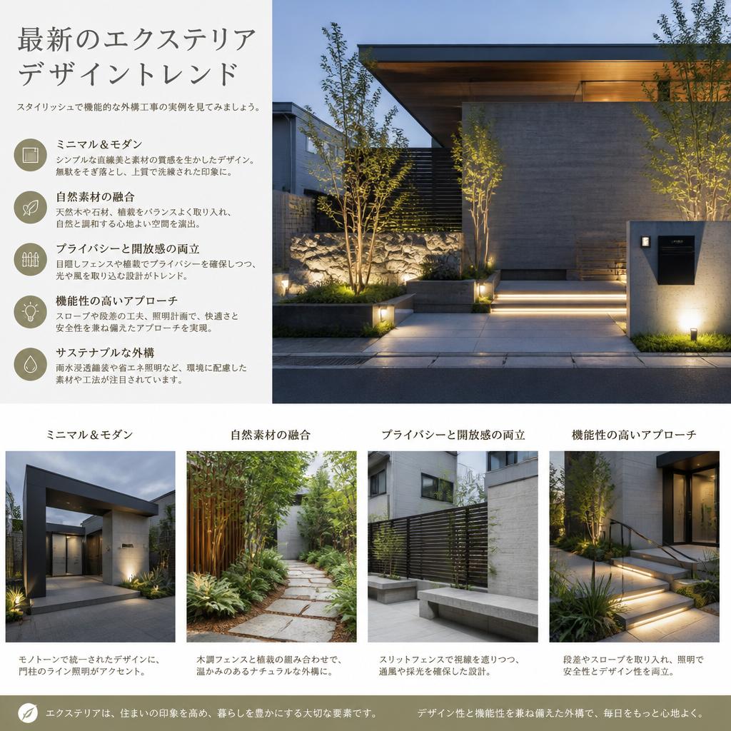 2. おしゃれな外構デザインのトレンド
