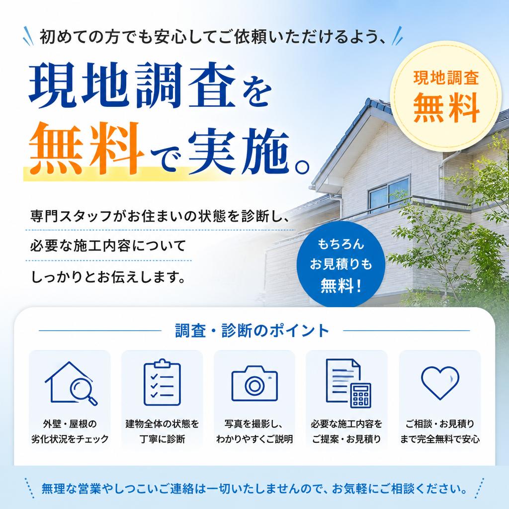 施工前の現地調査について
