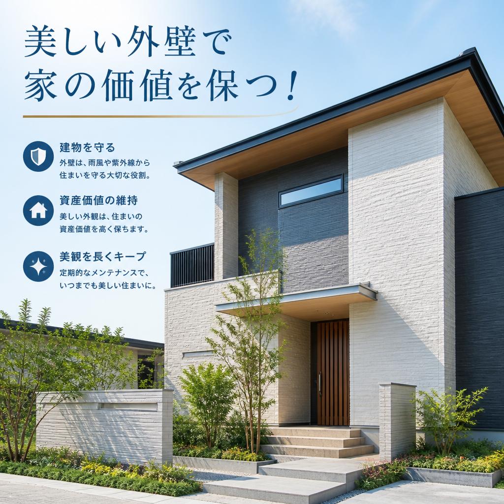 美しい外壁で家の価値を保つ！