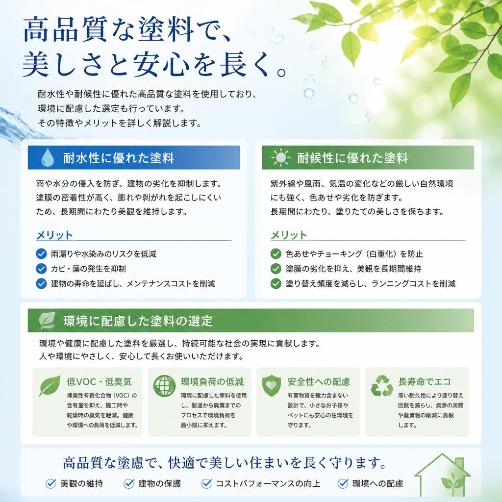 使用する塗料の種類