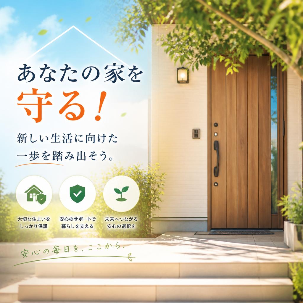 あなたの家を守る！新しい生活に向けた一歩を踏み出そう。