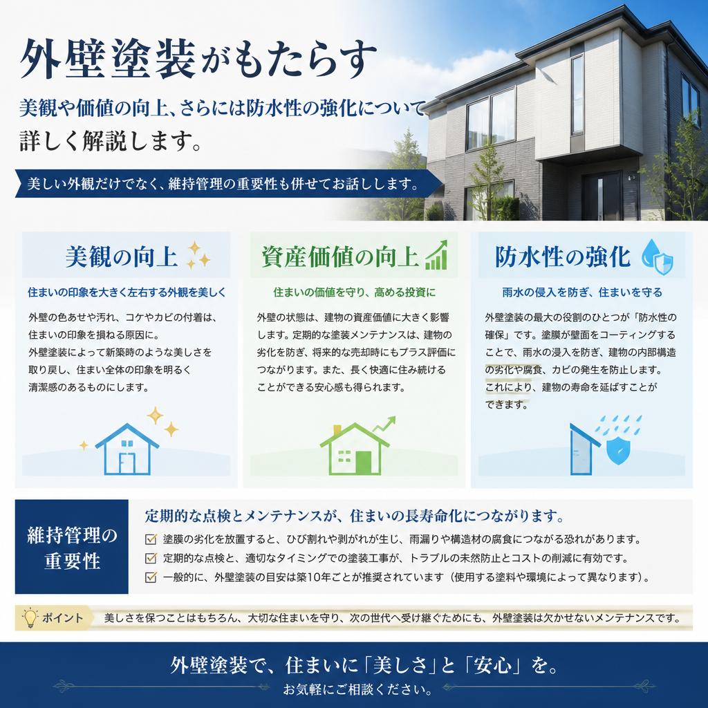 2. 外壁塗装の魅力