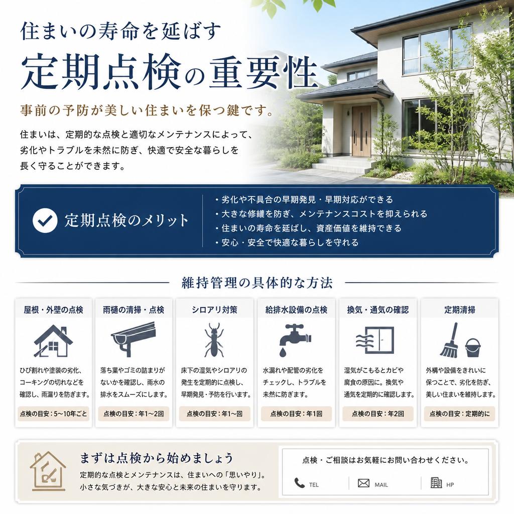 4. 家のメンテナンス:定期点検のすすめ