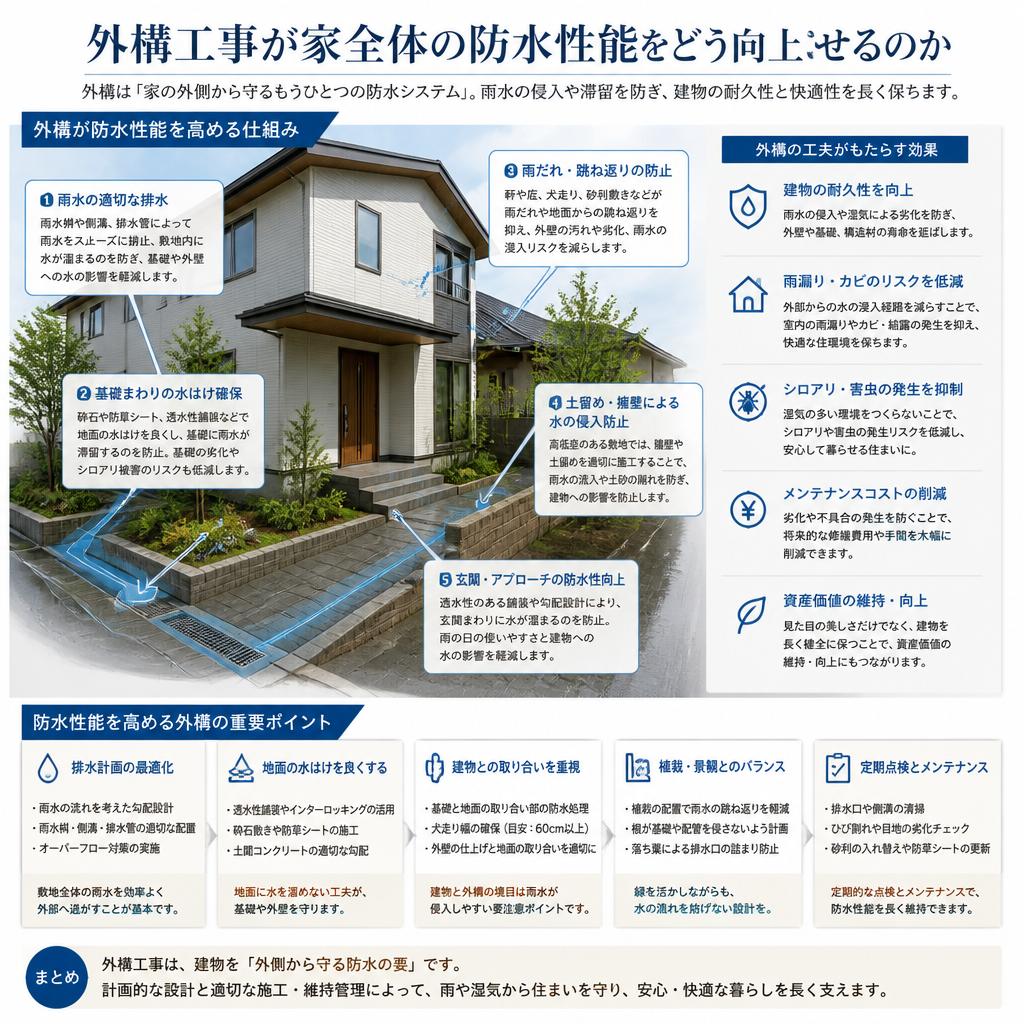 4. 外構工事と防水の関係