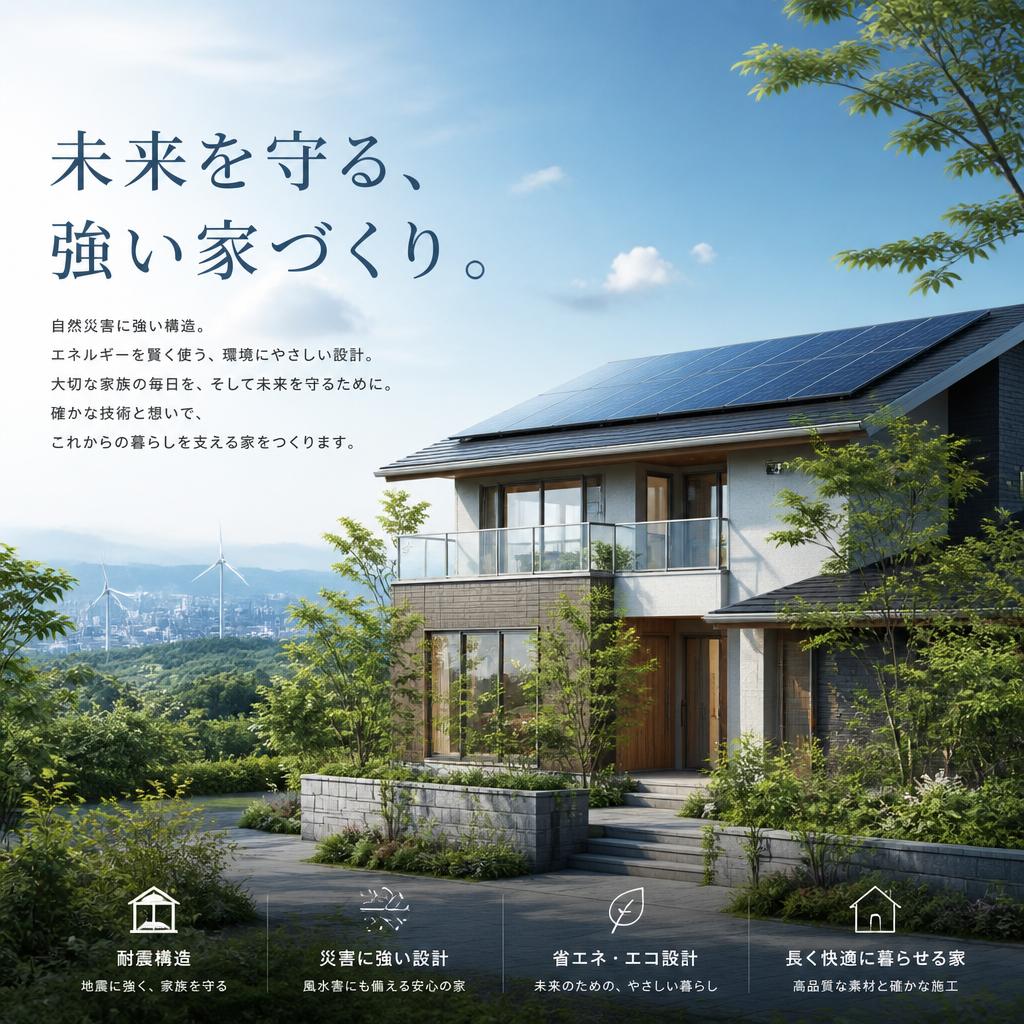 未来を守る、強い家づくり。