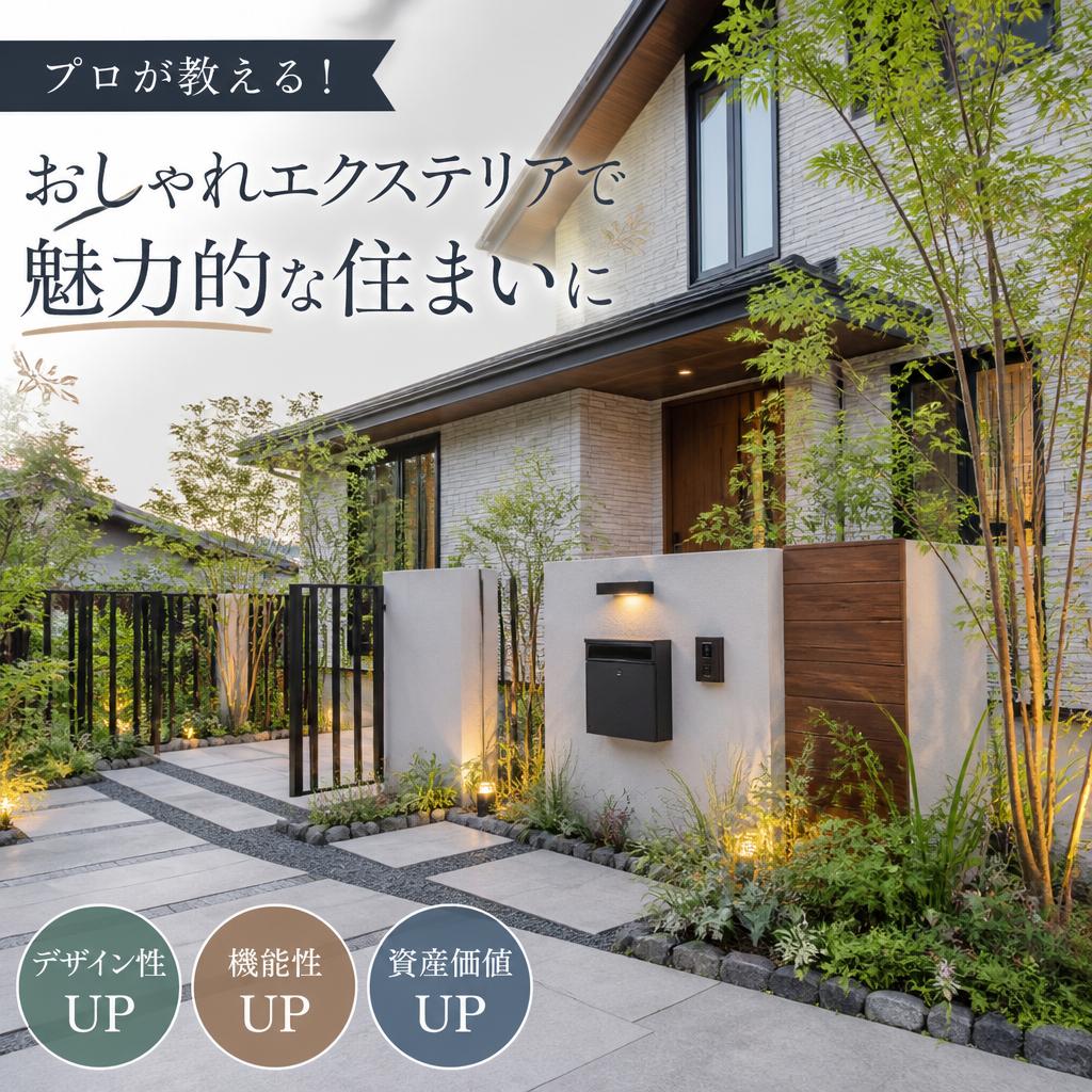 プロが教える！おしゃれエクステリアで魅力的な住まいに